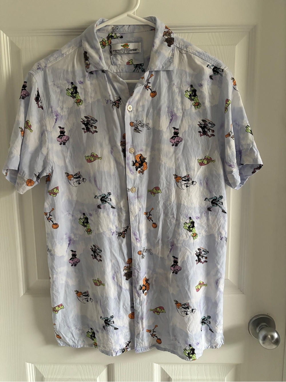 Sunshine Coast Light Blue Short-Sleeve Button-Down Shirt by No Brand